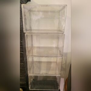 Clear Stackable Storage Bins